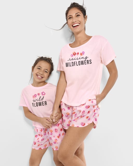 Matching Mom And Me Pajamas - Wildflowers Collection