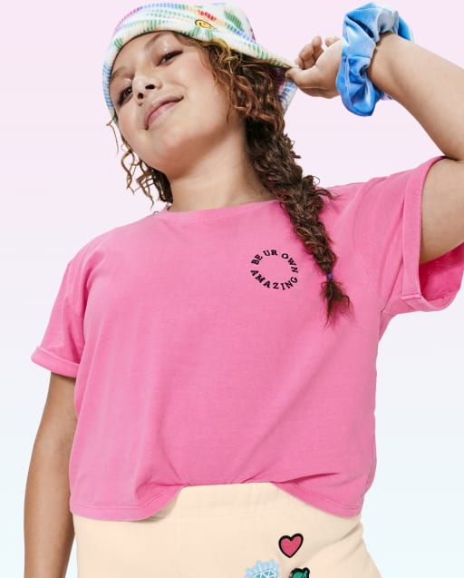 Tween Girls Be Amazing Cropped Tee
