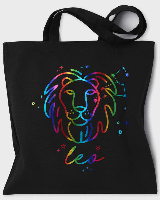 La bolsa de lona del zodiaco Leo para niñas adolescentes