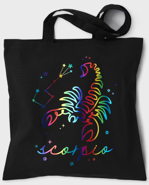 Teen Girls Scorpio Zodiac Canvas Tote Bag