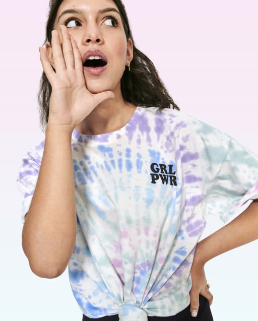 Tween Girls Tie Dye Oversized Tee