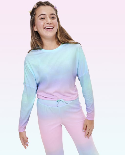 Tween Girls Ombre Dolman Top