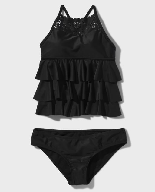 Tween Girls Ruffle Tankini Swimsuit