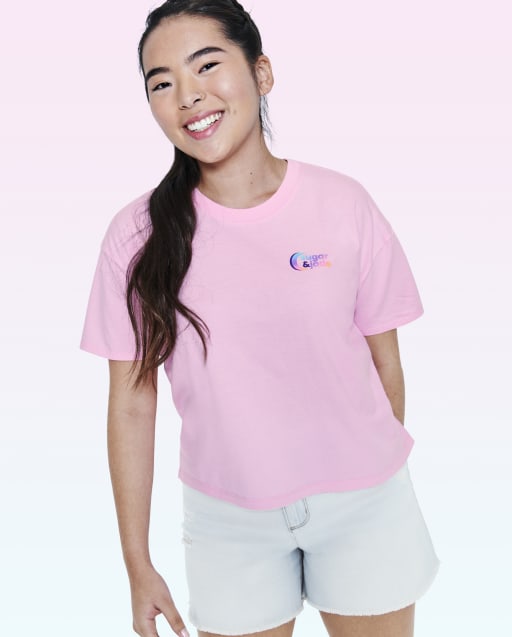 Camiseta cuadrada con logo de Tween Girls