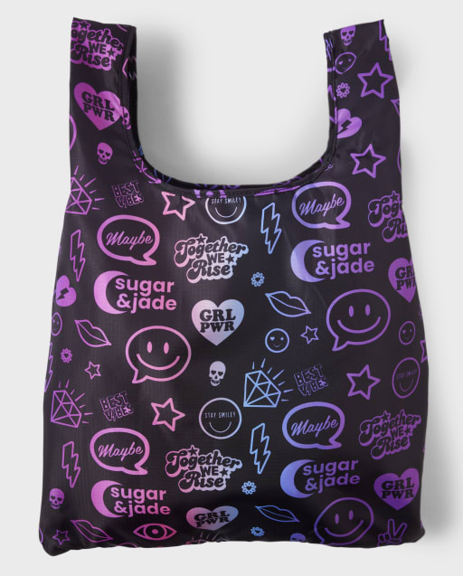 Tote reutilizable con icono de preadolescentes