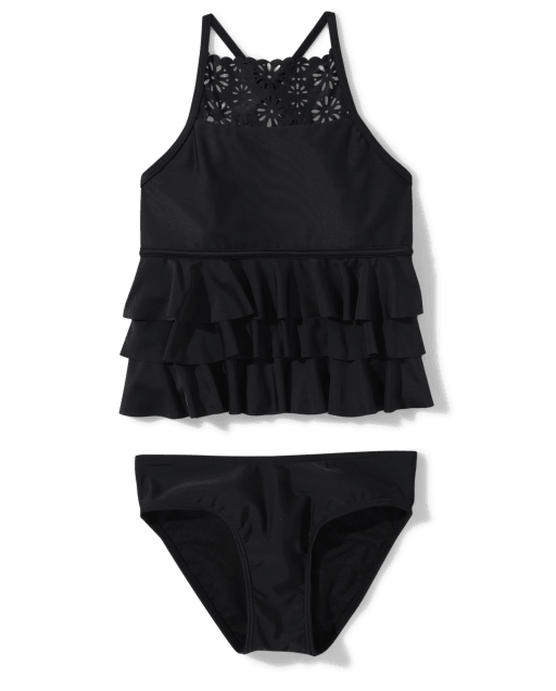 Tween Girls Ruffle Tankini Swimsuit
