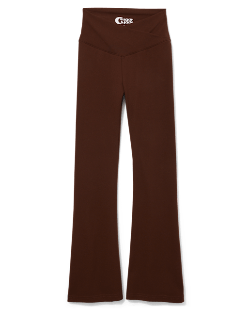 Tween Girls Crossover Flare Leggings