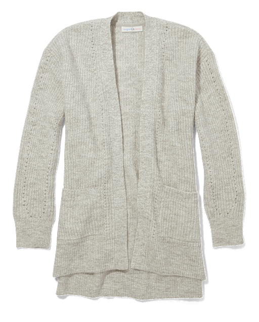 Tween Girls Shaker Stitch Open Cardigan