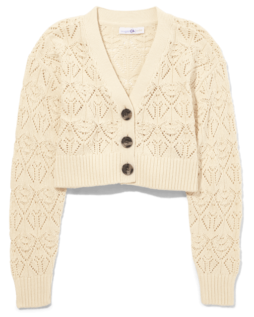 Tween Girls Cropped Cardigan