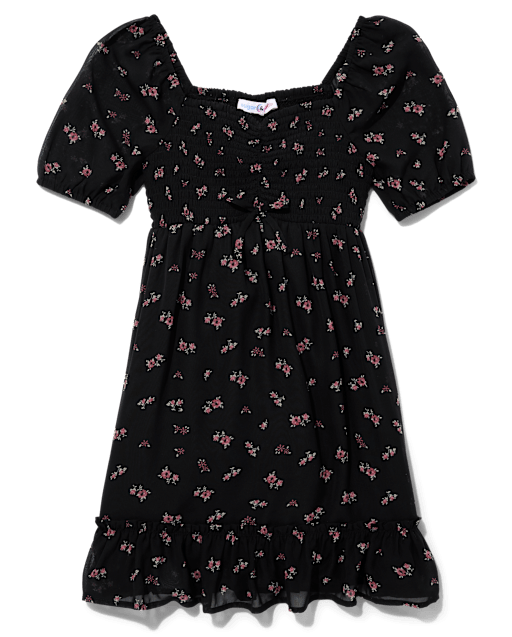 Tween Girls Cinched Ruffle Dress