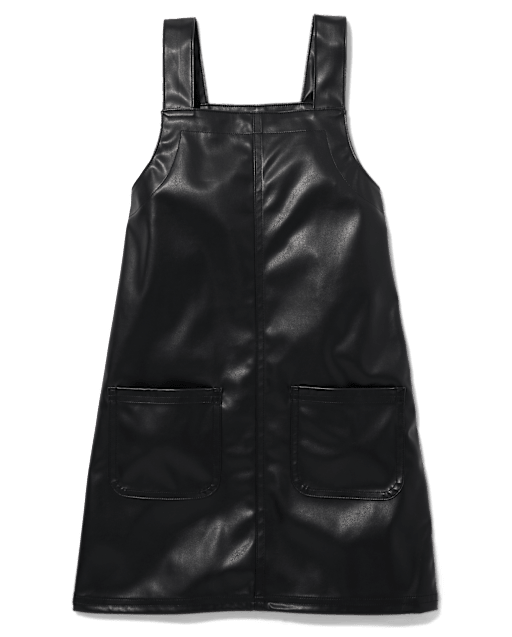 Tween Girls Faux Leather Jumper