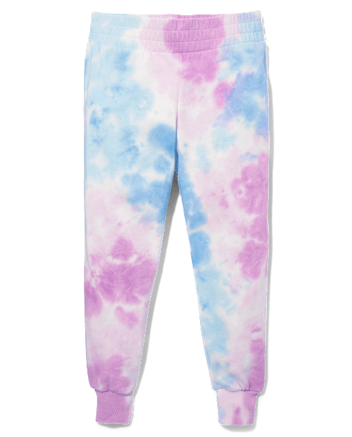 Tween Girls Tie Dye Fleece Jogger Pants