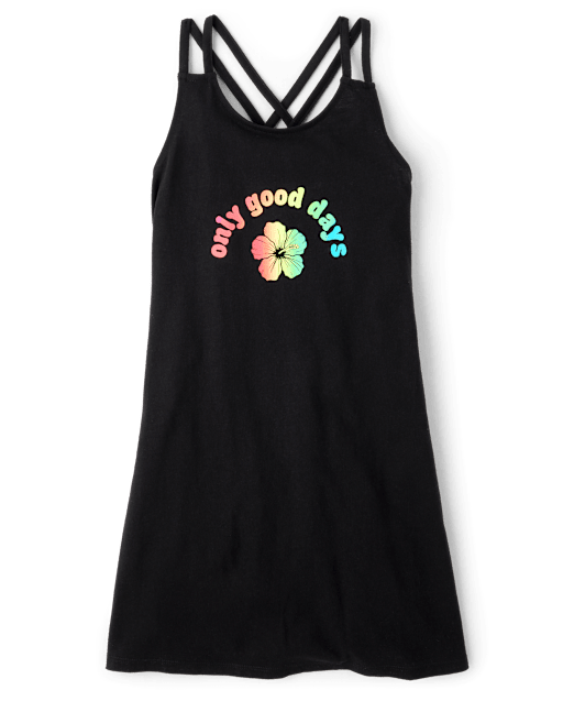 Tween Girls Good Days Cross Strap Cover Up