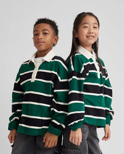 Tween Girls Oversized Rugby Polo