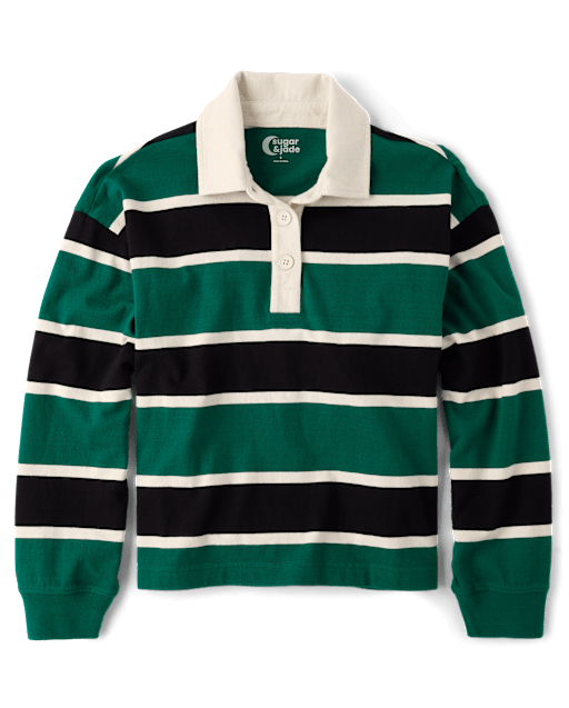 Tween Girls Oversized Rugby Polo