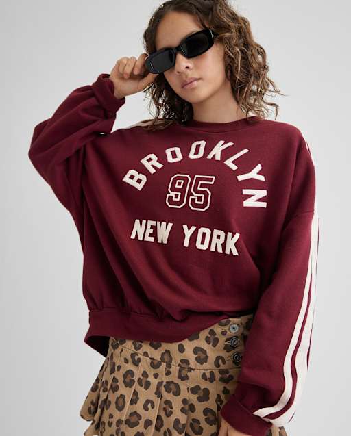 Tween Girls Graphic Premium Fleece Sweatshirt