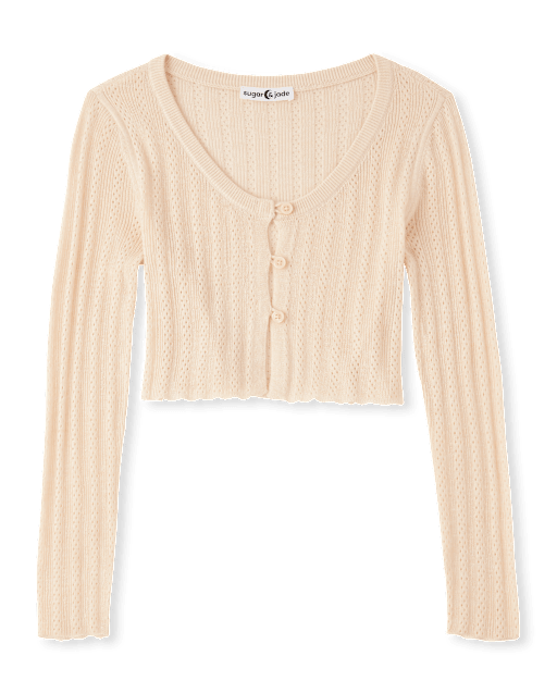 Tween Girls Cropped Cardigan