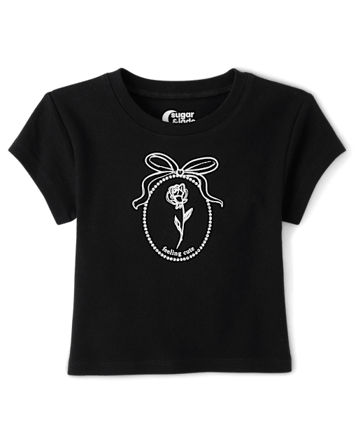 Tween Girls Graphic Baby Tee