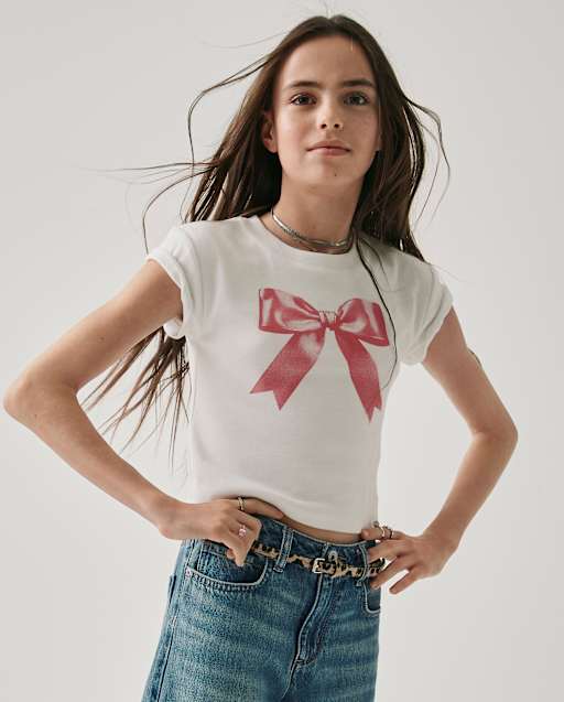 Tween Girls Graphic Baby Tee