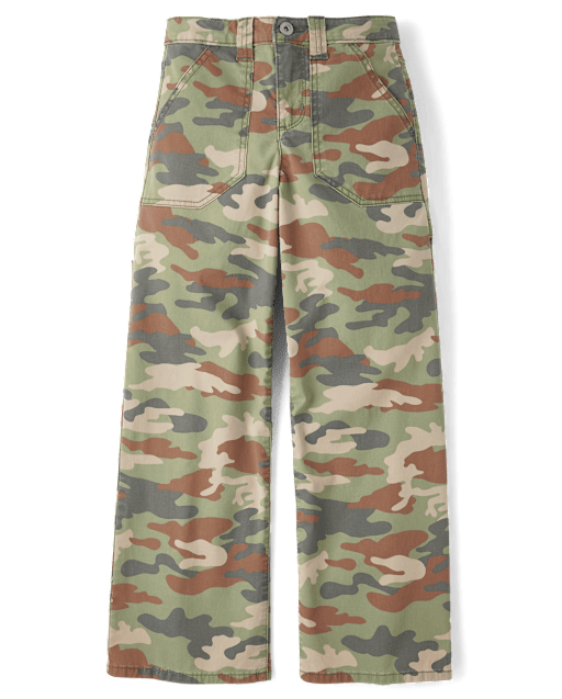 Tween Girls Printed Baggy Utility Pants