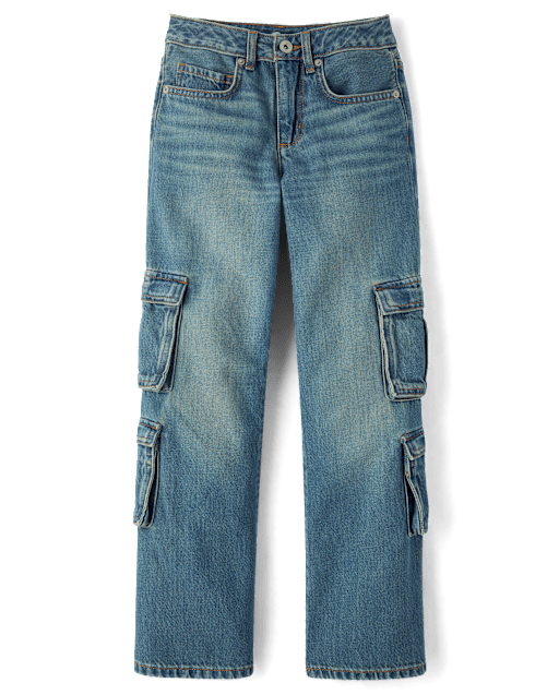 Tween Girls Baggy Cargo Jeans