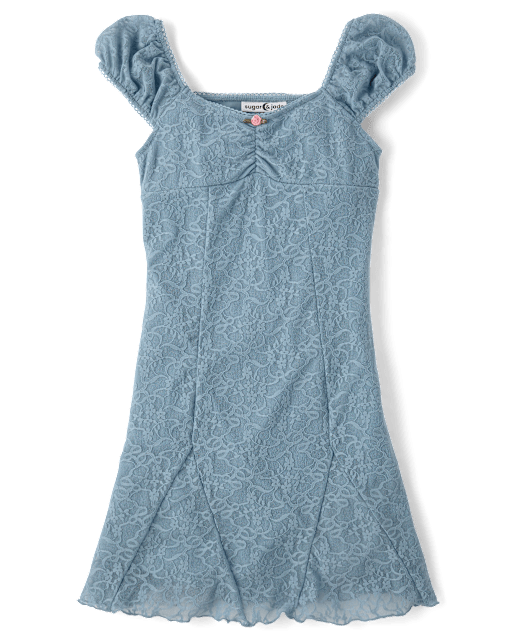 Tween Girls Floral Lace Dress