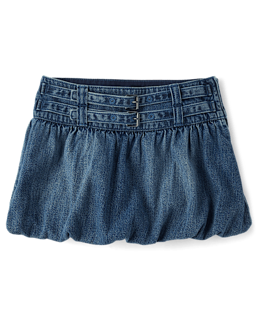 Tween Girls Denim Bubble Skort