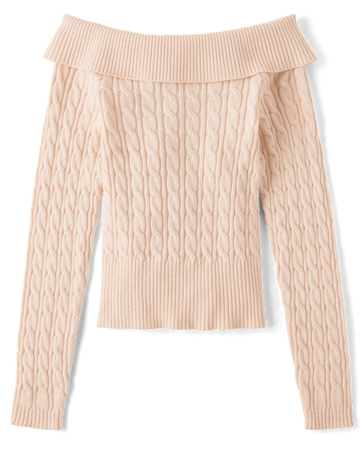 Tween Girls Off Shoulder Sweater