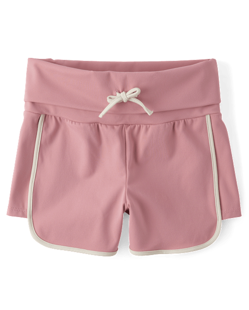 Tween Girls Quick Dry High Rise Foldover Dolphin Shorts