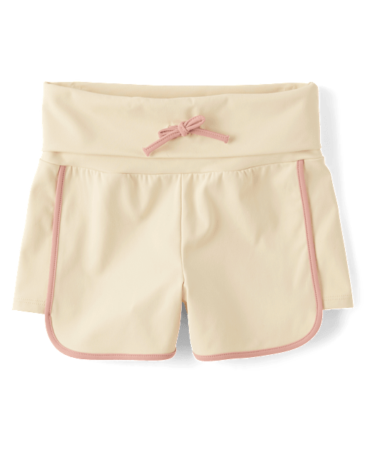 Tween Girls Quick Dry High Rise Foldover Dolphin Shorts