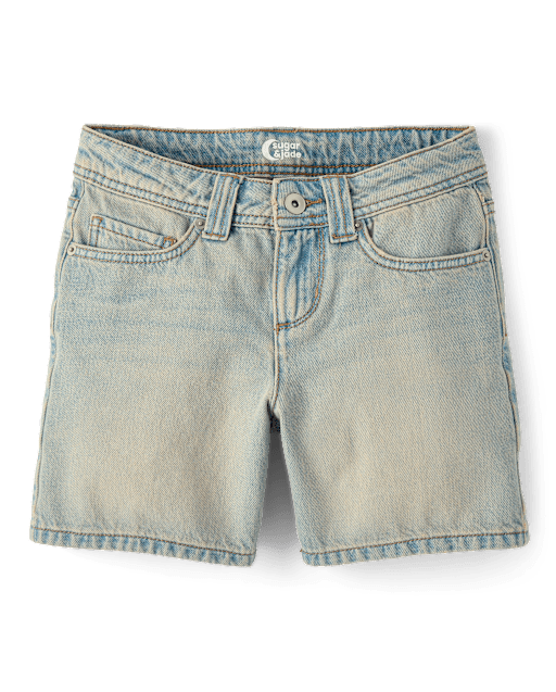Tween Girls Relaxed Midi Jean Shorts