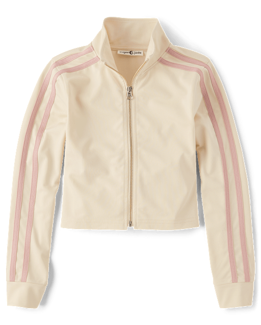 Tween Girls Contrast Stripe Track Jacket