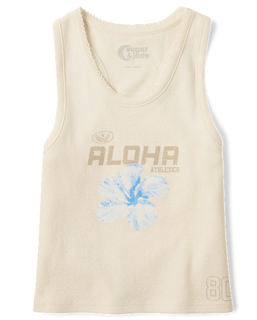 Tween Girls Graphic Racerback Tank Top