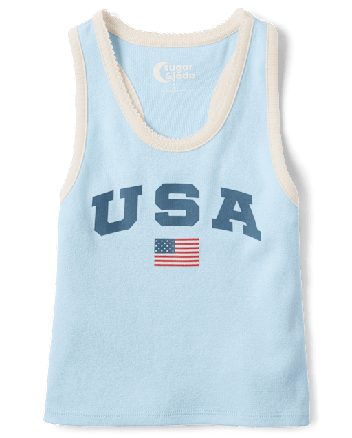 Tween Girls Graphic Racerback Tank Top