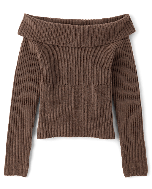 Tween Girls Off Shoulder Sweater
