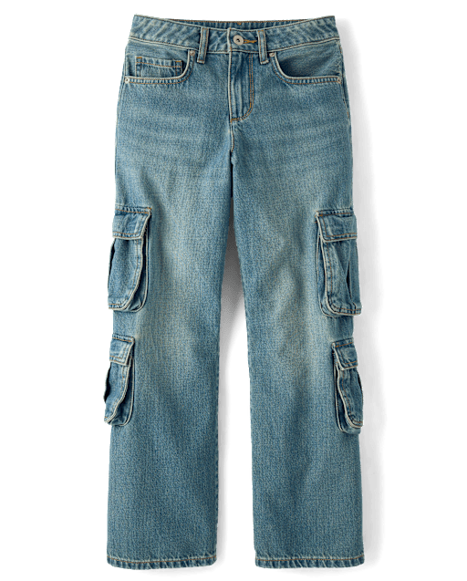 Tween Girls Baggy Cargo Jeans