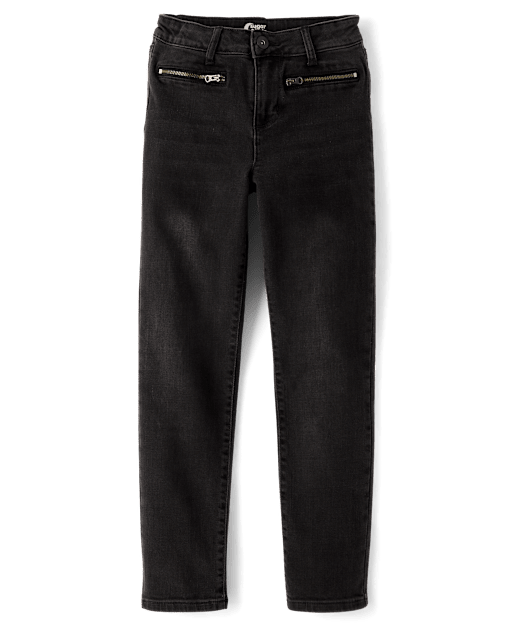 Tween Girls Moto Pencil Jeans