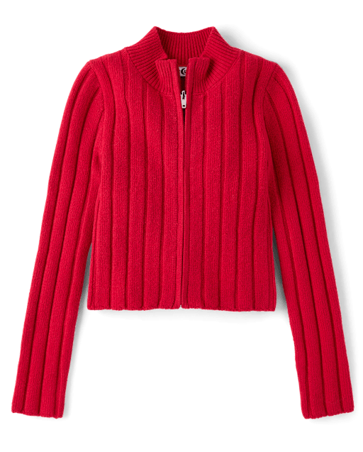 Tween Girls Zip Up Sweater Jacket