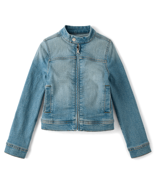 Tween Girls Denim Zip Up Jacket