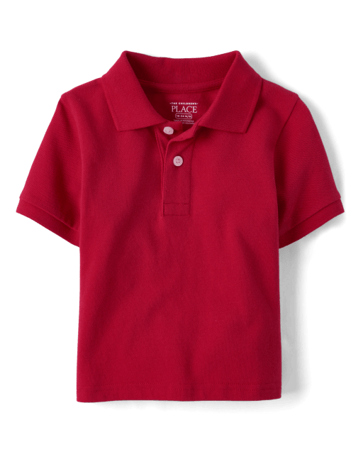 Baby And Toddler Boys Uniform Short Sleeve Pique Polo