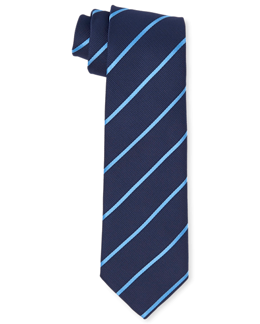 Cravate à fines rayures d'uniforme pour garçon