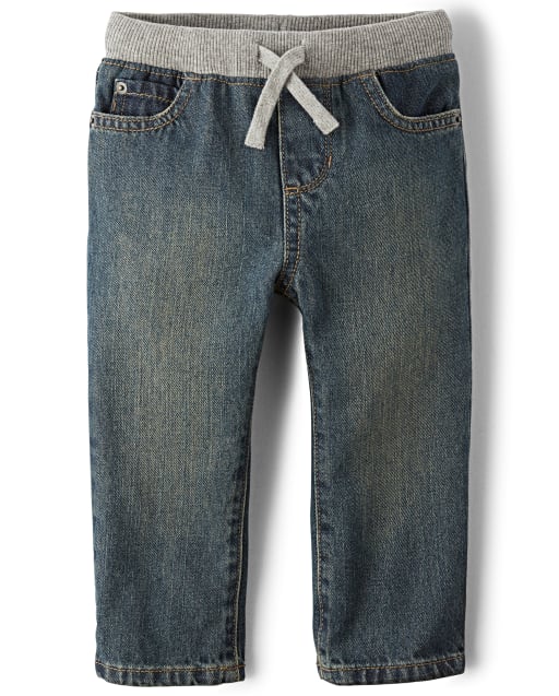 Baby And Toddler Boys Pull On Straight Jeans