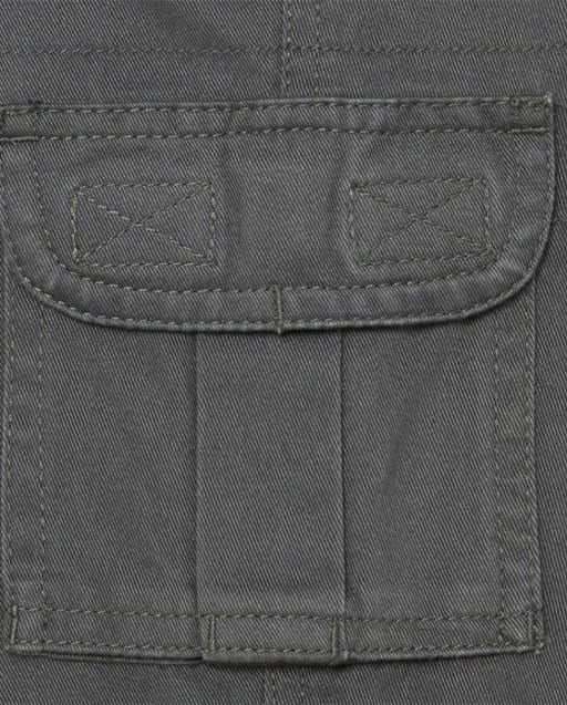 Boys Uniform Woven Pull On Chino Cargo Pants