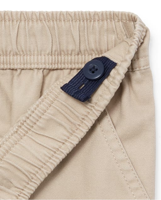 The Childrens Place Boys Uniform Pull On Cargo Shorts