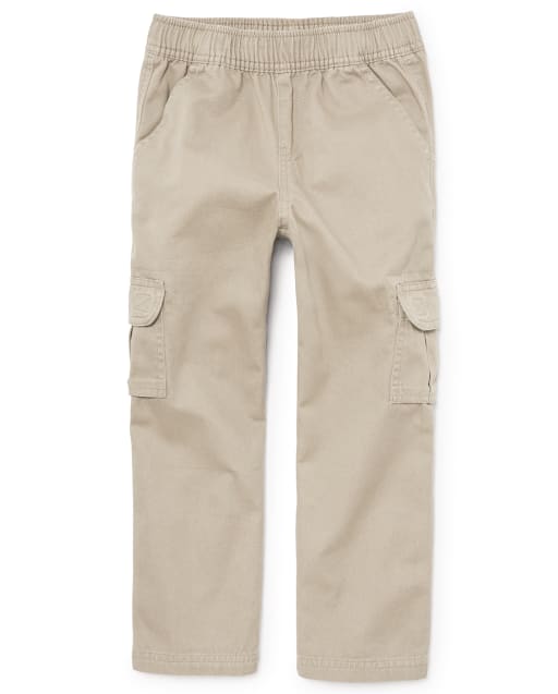 The Childrens Place Boys Uniform Pull on Chino Cargo Pants