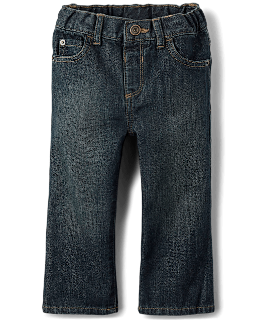Jean bootcut basique pour bébé et tout-petit garçon