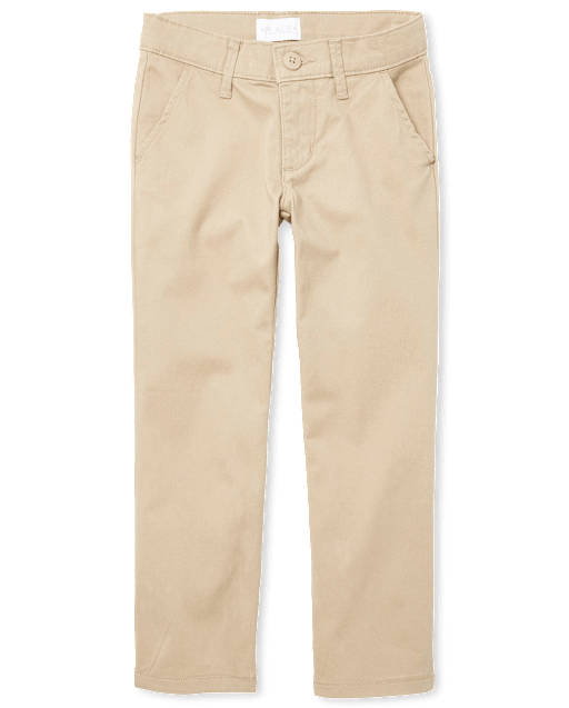 Girls Uniform Stretch Bootcut Chino Pants