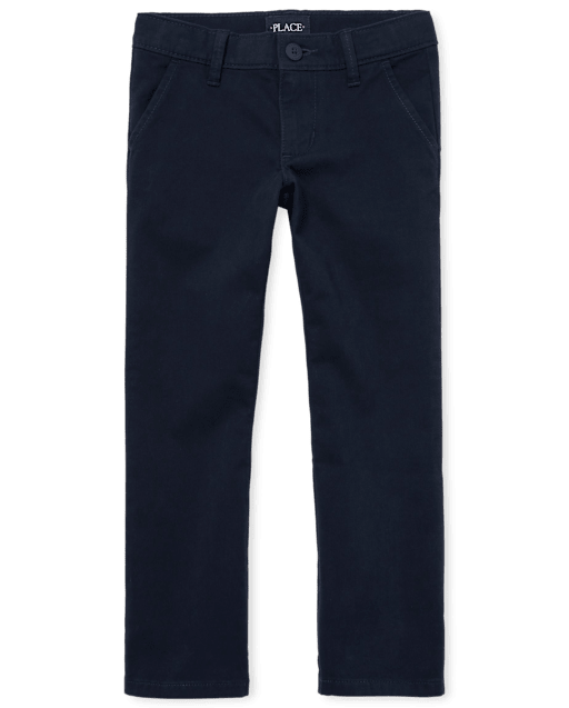 Girls Uniform Stretch Bootcut Chino Pants