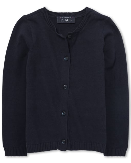 Cárdigan de uniforme para niñas pequeñas