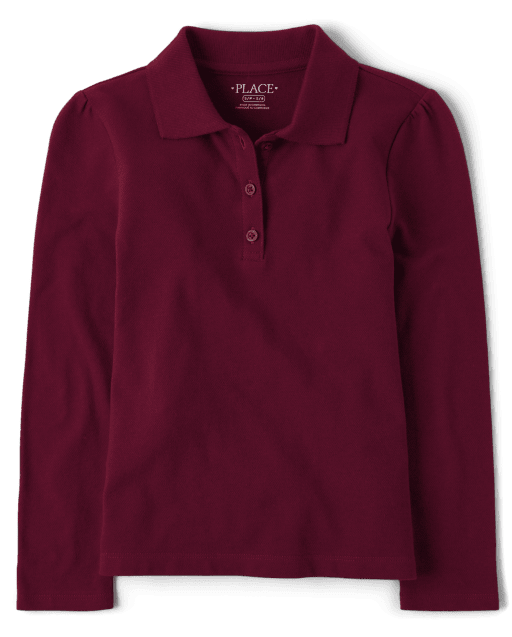 Girls Uniform Pique Polo